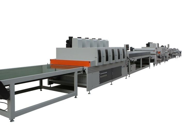 3phase PLC UV Coating Printing Machine For Bamboo And Solid Floor
