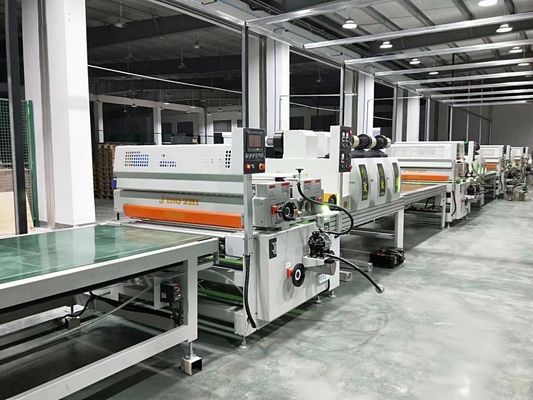 Double Spot UV Roller Coating Machine Line For Flat Board 60HZ 25M/Min